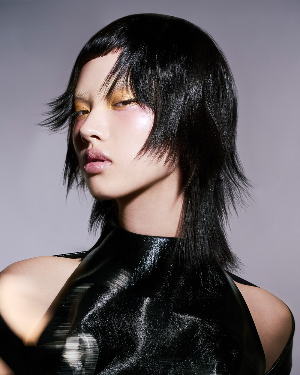 Daniele De Angelis - BHA London Hairdresser of the Year 2025- Black, Shaggy Mullet with Textured Fringe